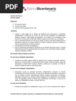 Requisitos para abrir cuenta en BNC | PDF | Bancos | Bancario