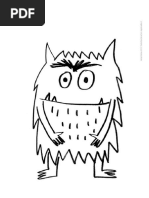 Dibujo Del Monstruo De Colores Pdf