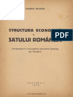 Structura Economica A Satului Romanesc
