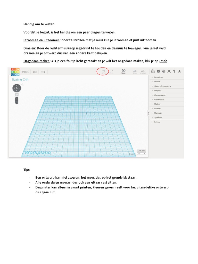 Uitleg Tinkercad | PDF