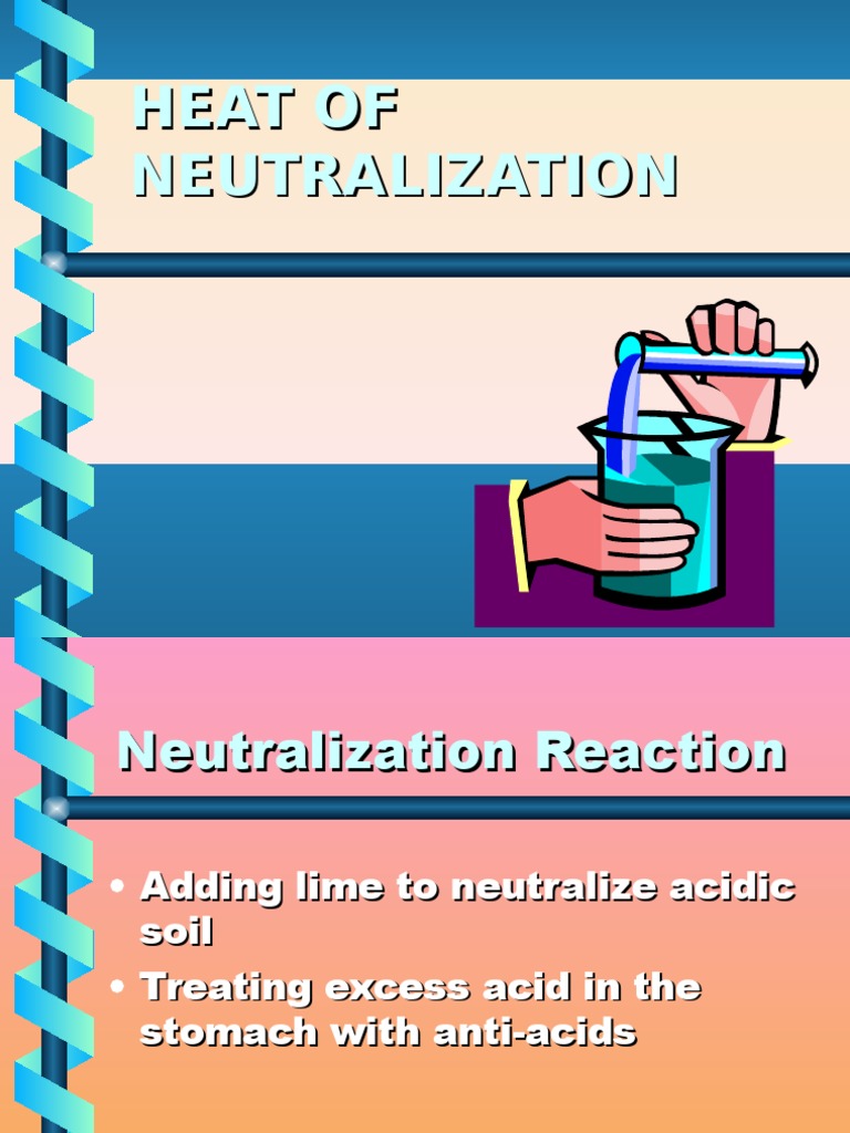 4.4 Understanding Heat of Neutralization Acid Properties Of Water