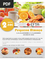 PEQUENOS ALMOÇOS EFTA