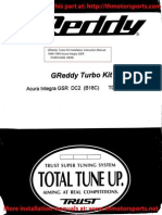 GReddy Integra Turbo Kit Installation Manual