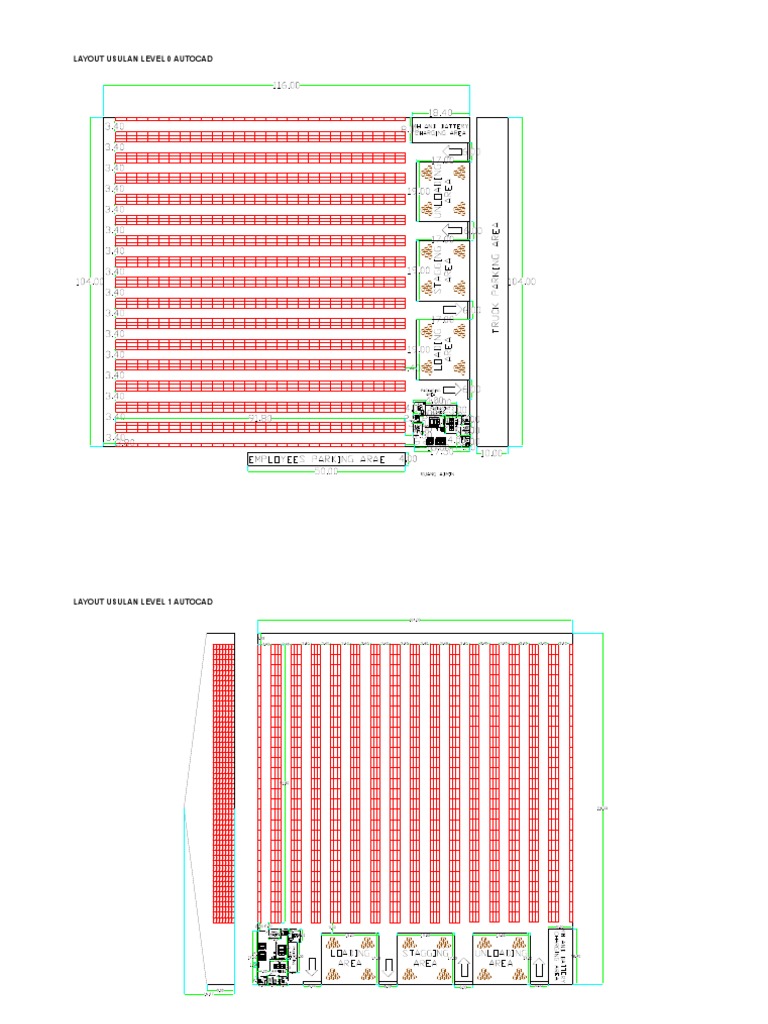 Layout Usulan Level 0 Autocad | PDF