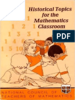 Historical Topics For The Mathematics Classroom