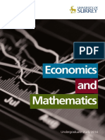 Econ & Maths BSc at Surrey