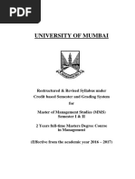Master of Management Studies MMS