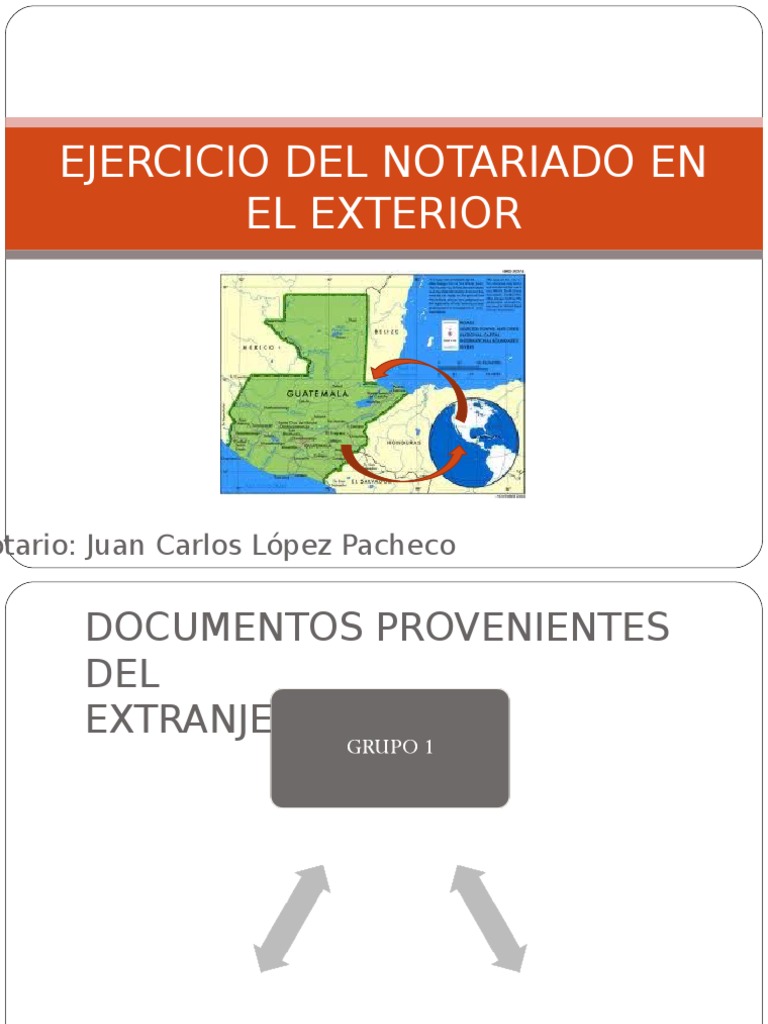 Ejercicio Del Notariado en El Exterior | PDF
