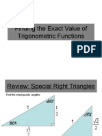 Finding The Exact Value of Trigonometric Functions