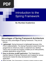 Introduction To The Spring Framework: by Mumbai Academics