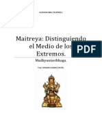 Maitreya Distinguiendo El Medio de Los Extremos.