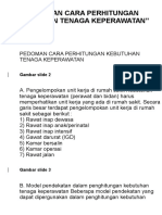 Pedoman Cara Perhitungan Kebutuhan Tenaga Keperawatan