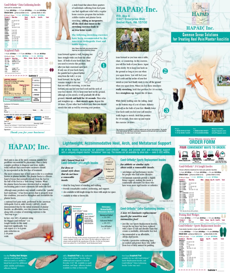 Hapad Heel Pain Arch Pad Insoles | Shoe | Foot