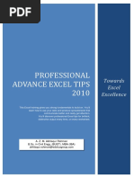 Professional Advance Excel Tips 2010