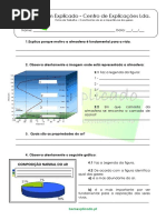 5.1 Importância Do Ar Para Os Seres Vivos Constituintes Do Ar e Importância Dos Gases Ficha de Trabalho 1