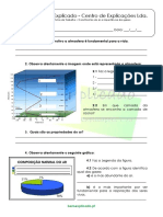 5.1 Importância Do Ar para Os Seres Vivos Constituintes Do Ar e Importância Dos Gases Ficha de Trabalho 1