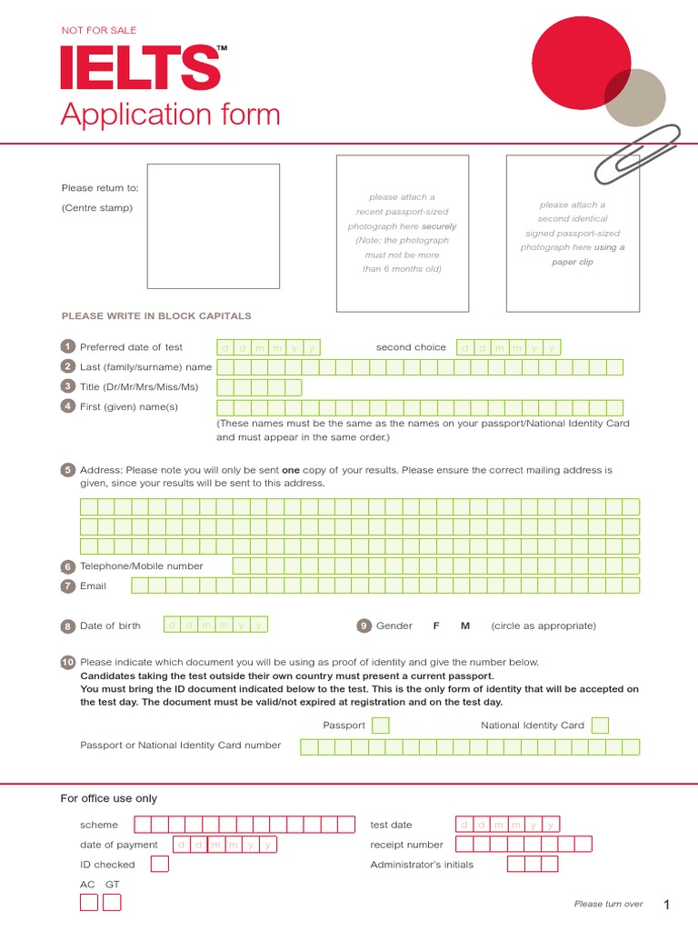 IELTSApplicationsFormNovember2011 PDF | PDF | International English ...