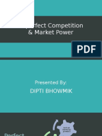 Imperfect Competition & Market Power