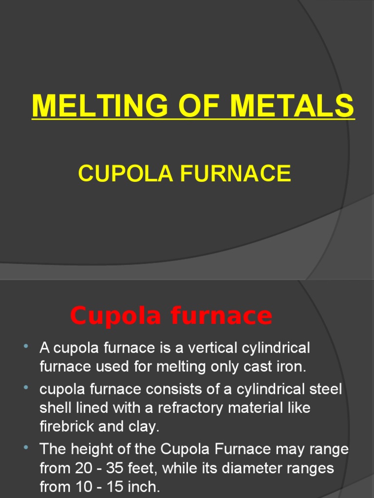 How Cupola Furnaces Melt Cast Iron PDF