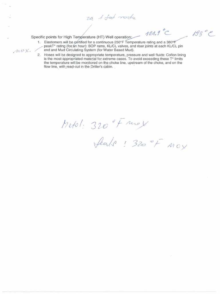High Temperature Well Operation Guidelines | PDF