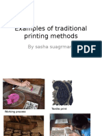 Examples of Traditional Printing Methods