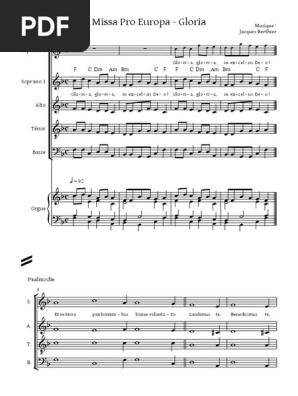 Gloria Missa Pro Europa Taize Pdf