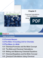 Chapter6-Chemical Calculations Formula Masses-Moles-Chemical Equations