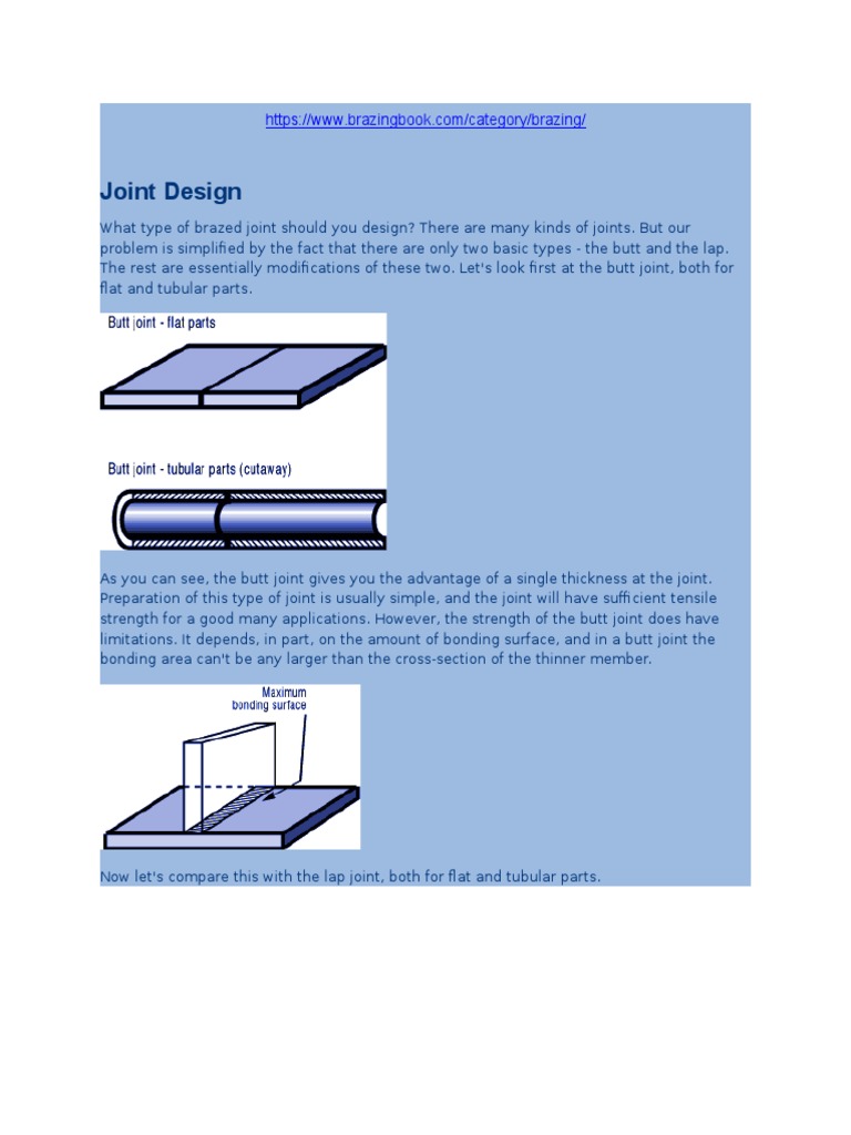 Brazing Fundamentals 1 Strength Of Materials Industrial Processes