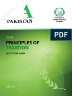 Principles of Taxation Question Bank ICAP