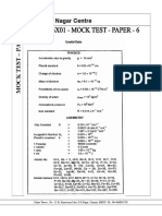 Mock Test Paper 6