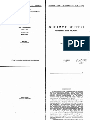 Muhimme Defteri PDF | PDF
