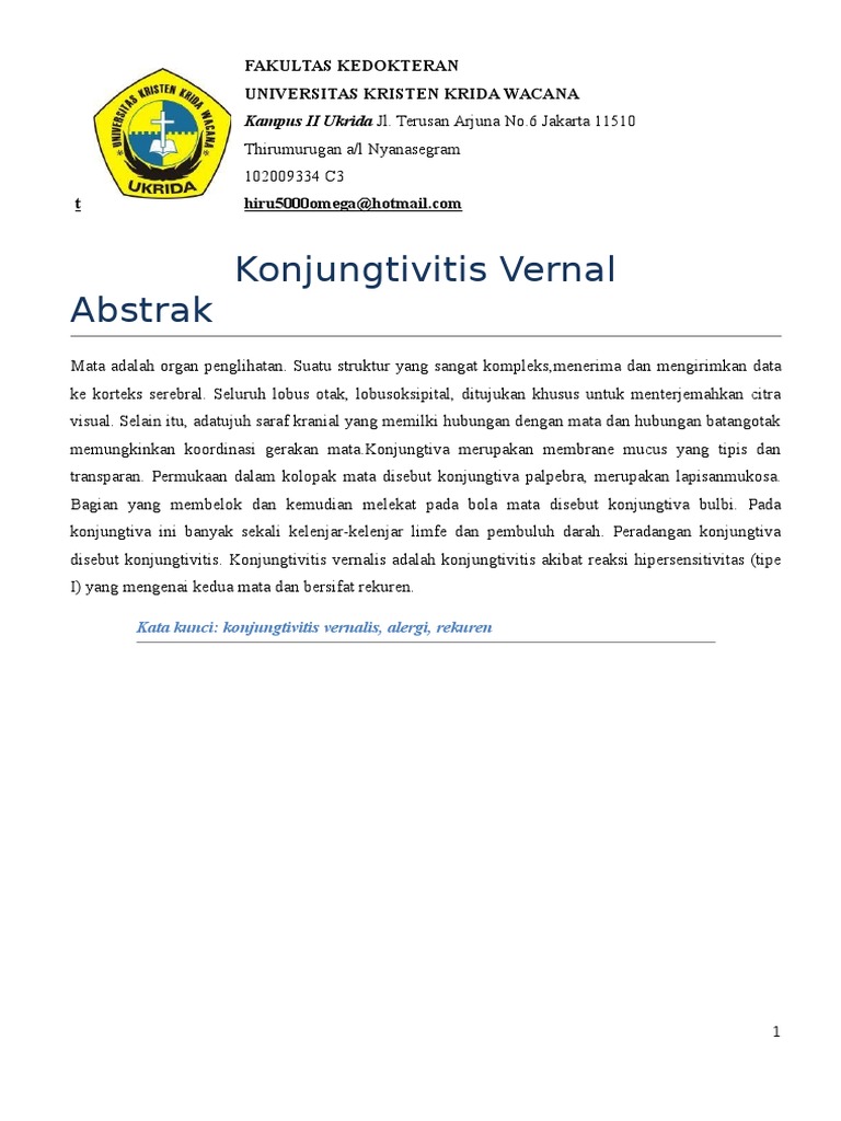 penyakit mata konjungtivitis vernalis