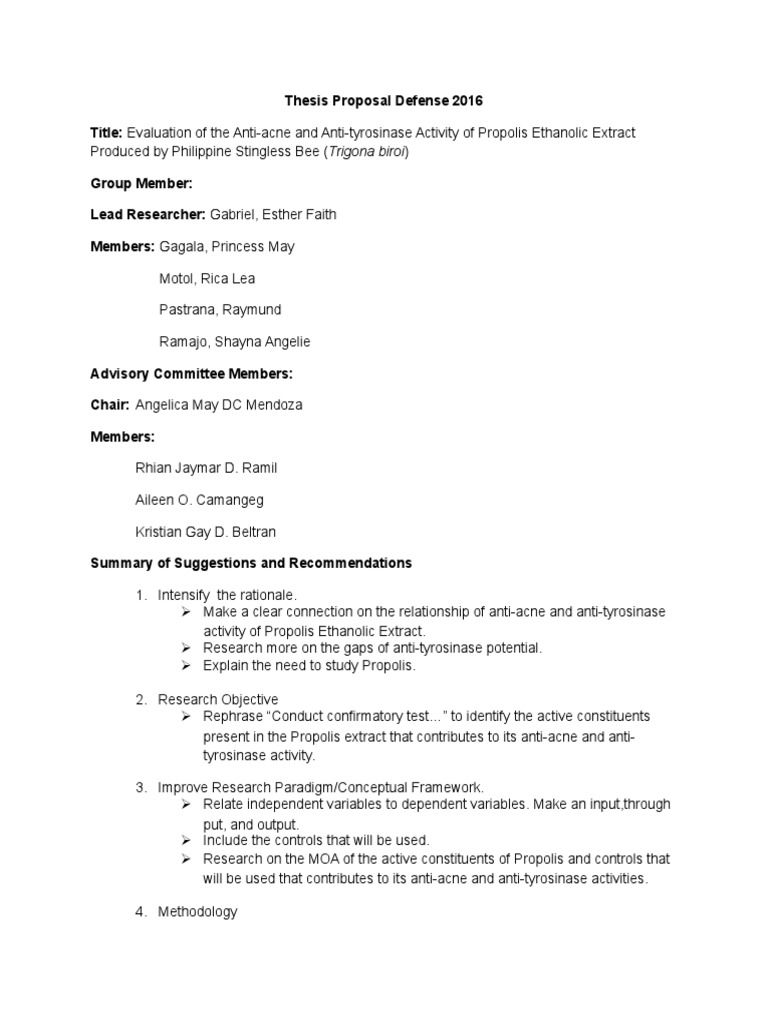 Title defense proposal picture