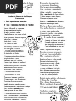 Avaliação Bimestral de Língua Portuguesa - 2º Bimestre