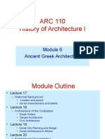 ARC 110 History of Architecture I