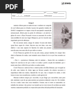 teste diagnostico português