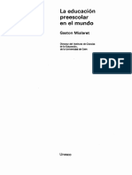 La Educacion Preescolar en El Mundo - Gaston Mialaret