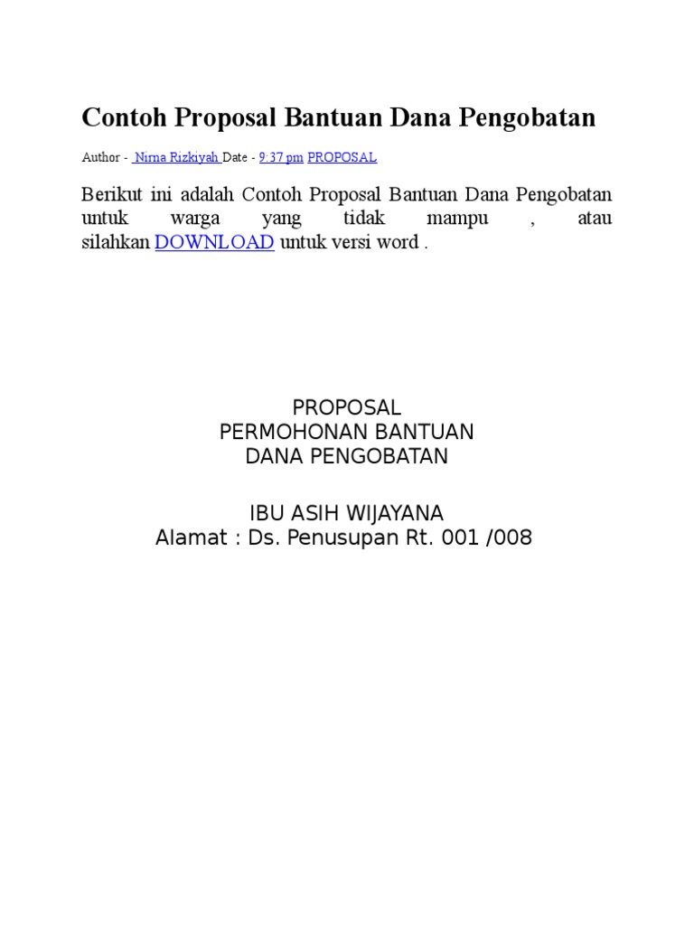 16+ Contoh proposal pengajuan pembiayaan info