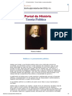 O Portal Da História - Thomas Hobbes e o Pensamento Político