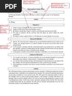 Layout Of An Enterpriseaction Plan Studylib