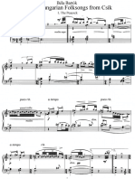 Bartok - SZ 35a - Three Hungarian Folksongs From The Csik District PDF