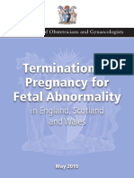 Termination Pregnancy Report 18 May 2010