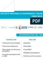 Encuesta Nacional de Demografïa y Salud 2015 Colombia