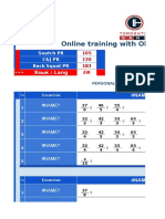 1) TOROKHTIY Online Training (11 - 17 Jan 2016)