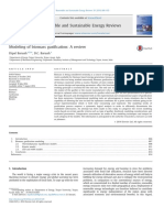 Modeling of Biomass Gasification. A Review