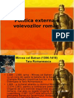 Politica Externa a Voievozilor Romani