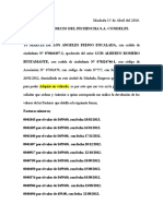 Peticion Al Consorcio Del Pichincha