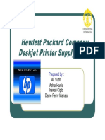 Hewlett Packard Company Deskjet Printer Supply Chain: Prepared by