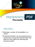 Percents to Fractions and Fractions to Percents