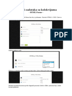 HTML Forme Zadaci